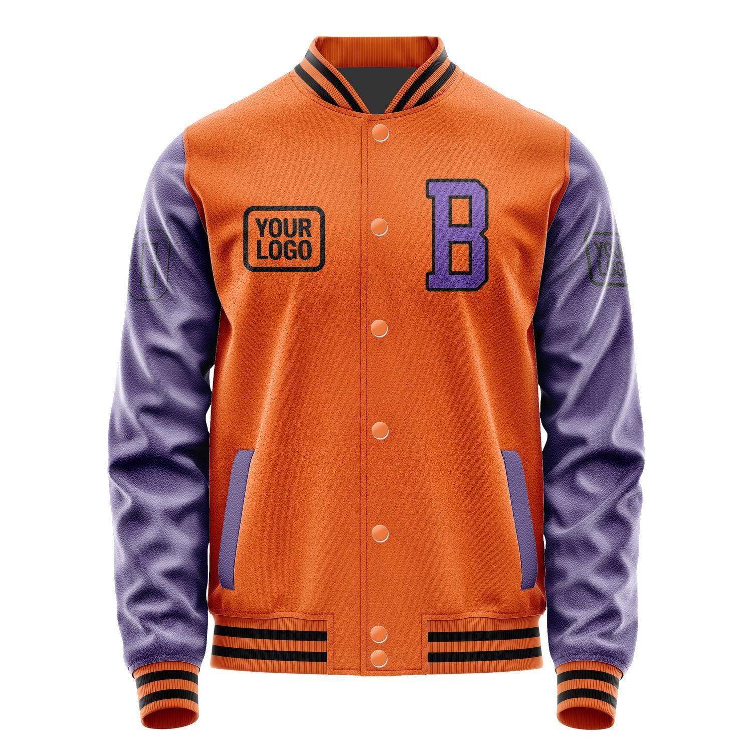Maßgeschneidertes Orange Lavendel Jacke JA282823281717232317