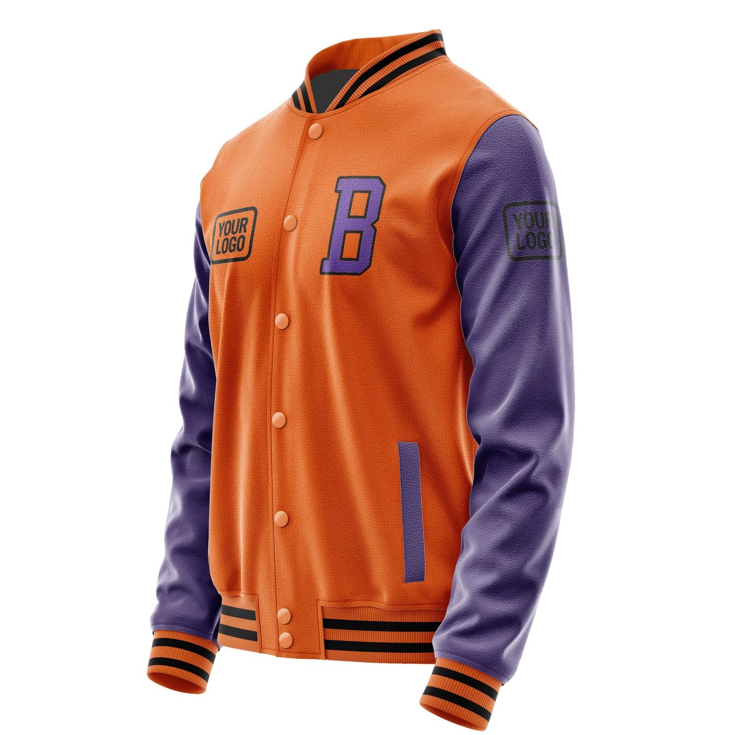 Maßgeschneidertes Orange Lavendel Jacke JA282823281717232317