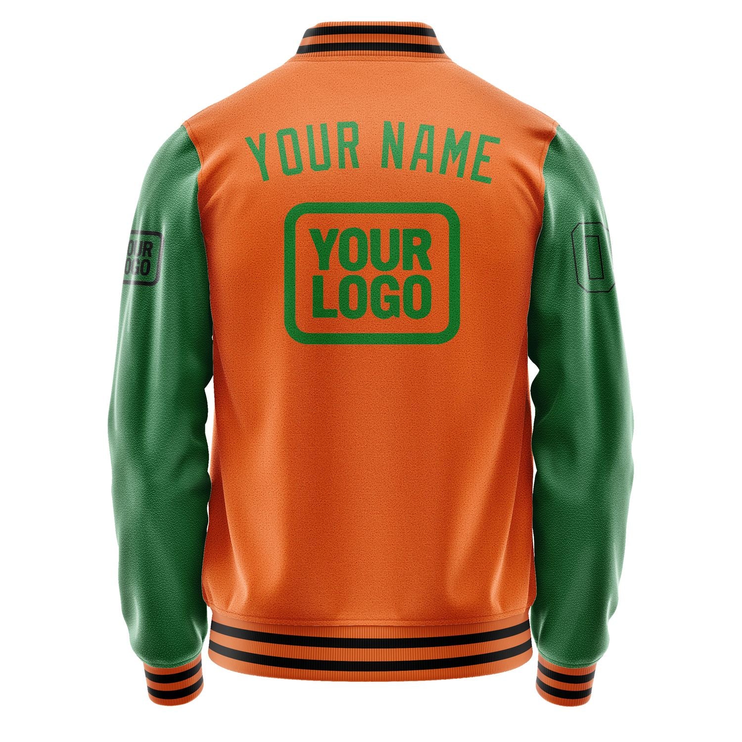 Maßgeschneidertes Orange Smaragdgrün Jacke JA282824281717242417