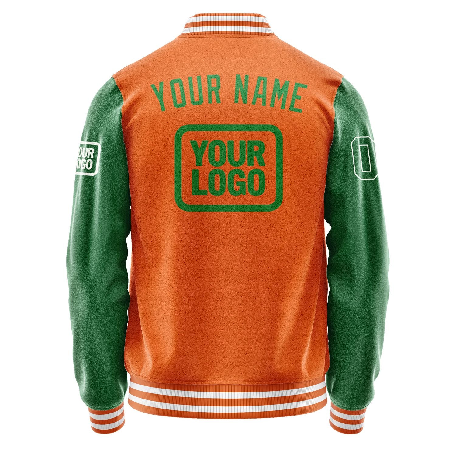 Maßgeschneidertes Orange Smaragdgrün Jacke JA282824281818242418