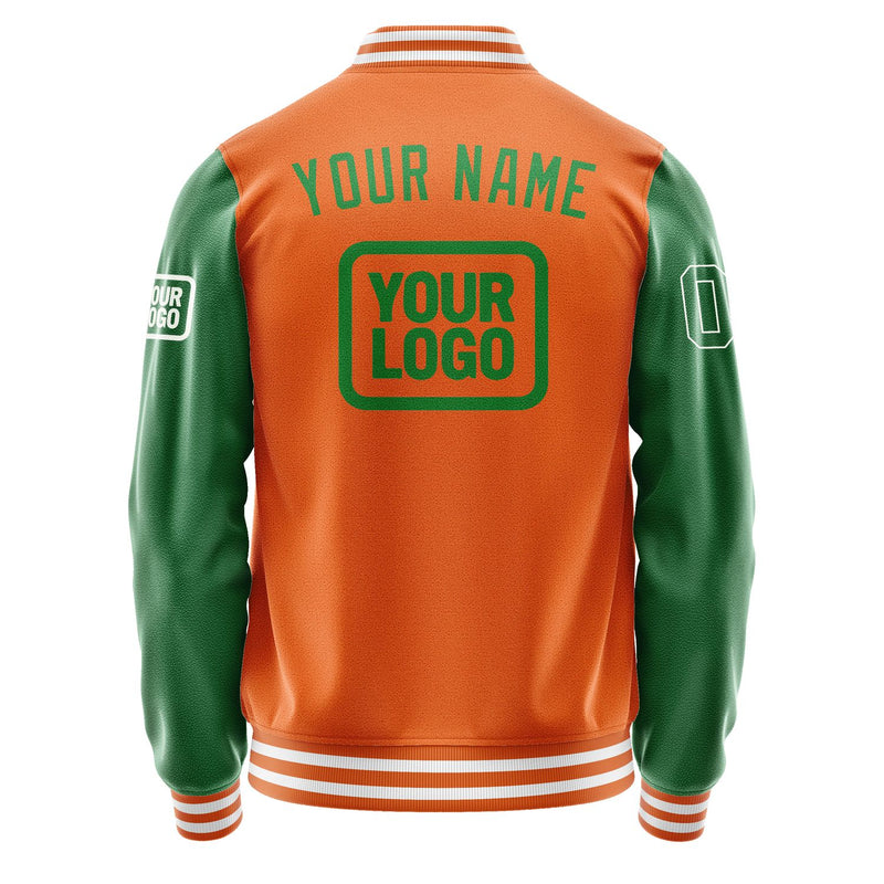 Maßgeschneidertes Orange Smaragdgrün Jacke JA282824281818242418