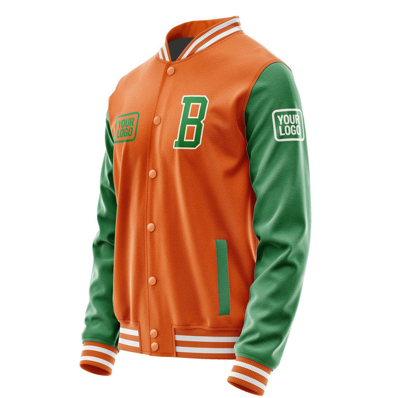 Maßgeschneidertes Orange Smaragdgrün Jacke JA282824281818242418