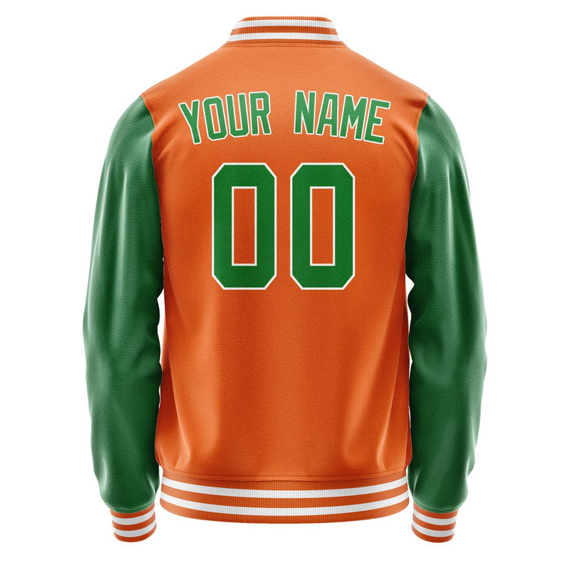 Maßgeschneidertes Orange Smaragdgrün Jacke JA2828242818B31824