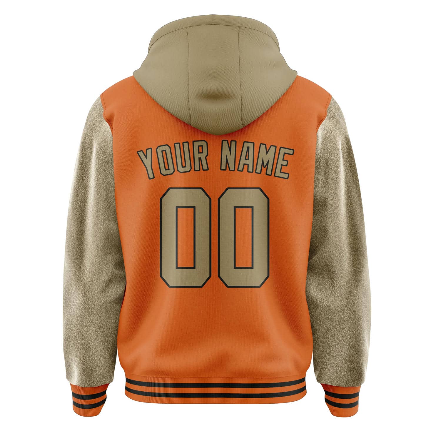 Maßgeschneidertes Orange Hellkhaki Jacke