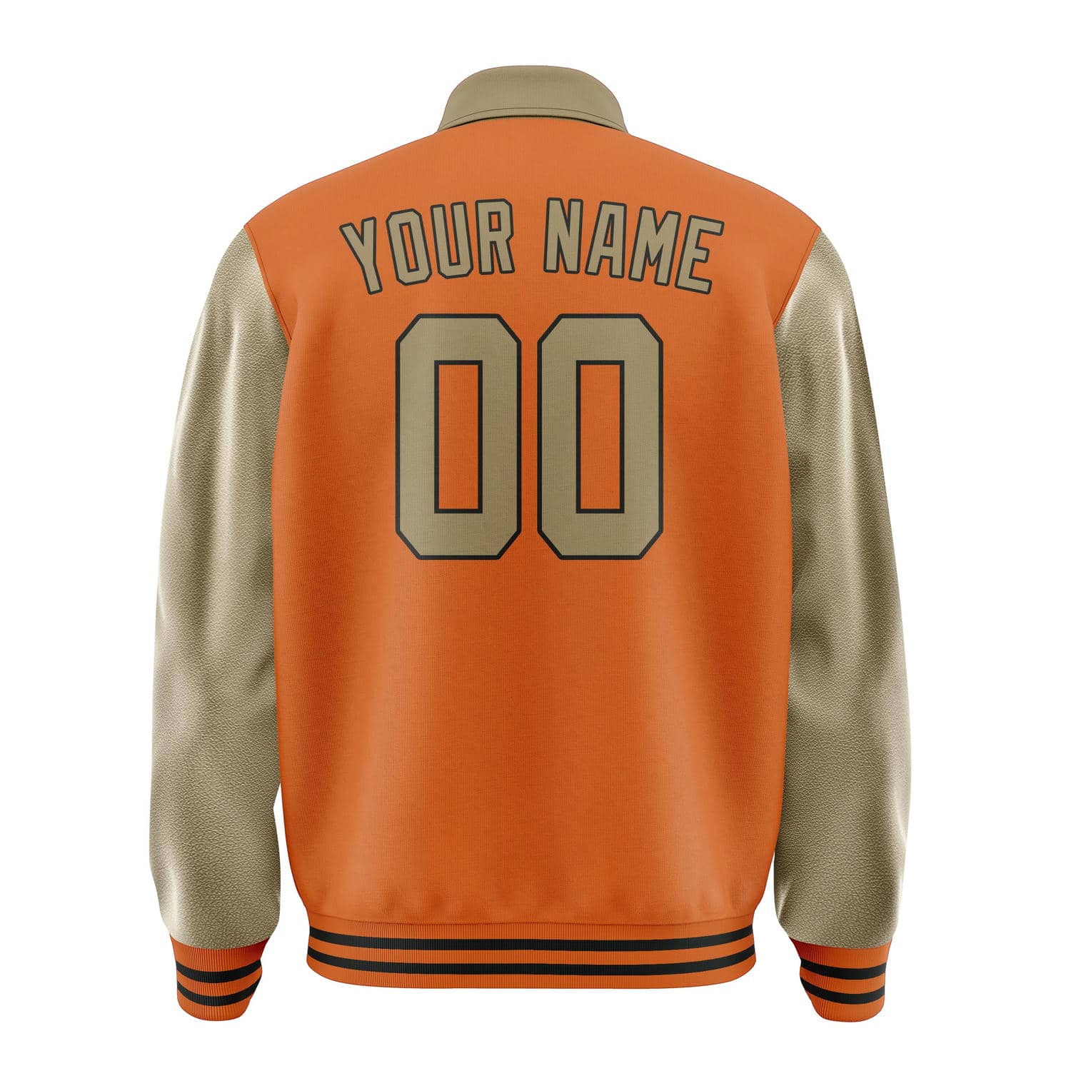 Maßgeschneidertes Orange Hellkhaki Jacke