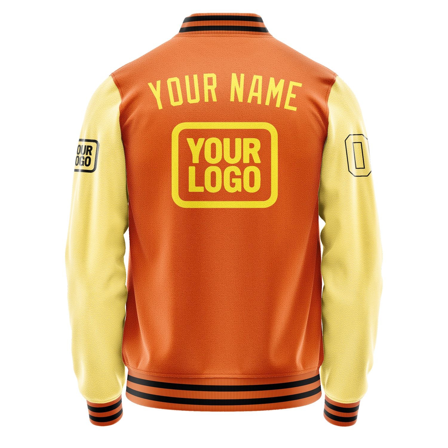 Maßgeschneidertes Orange Blassgelb Jacke JA282826281717262617