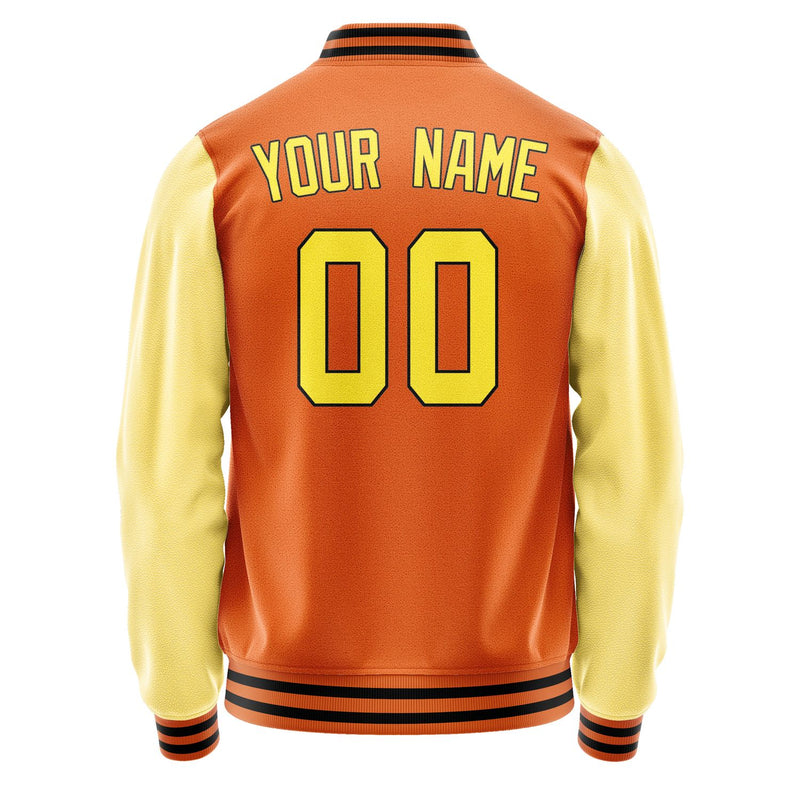 Maßgeschneidertes Orange Blassgelb Jacke JA2828262817B31726