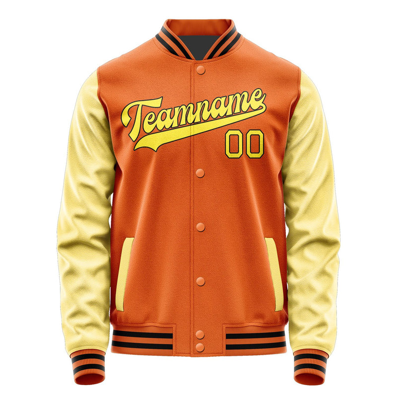 Maßgeschneidertes Orange Blassgelb Jacke JA2828262817B31726