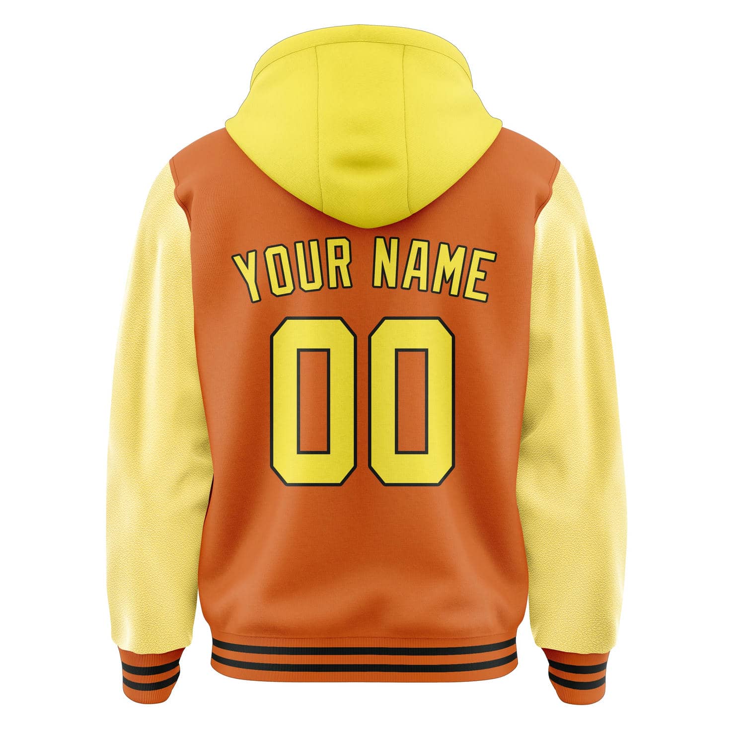 Maßgeschneidertes Orange Blassgelb Jacke