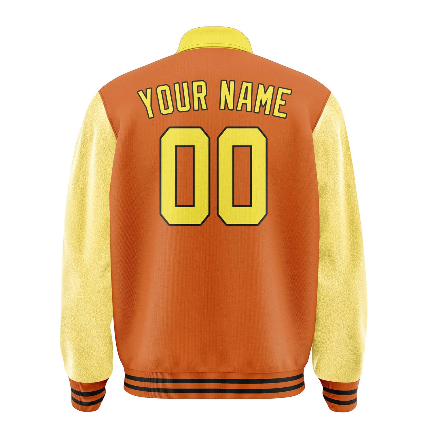 Maßgeschneidertes Orange Blassgelb Jacke