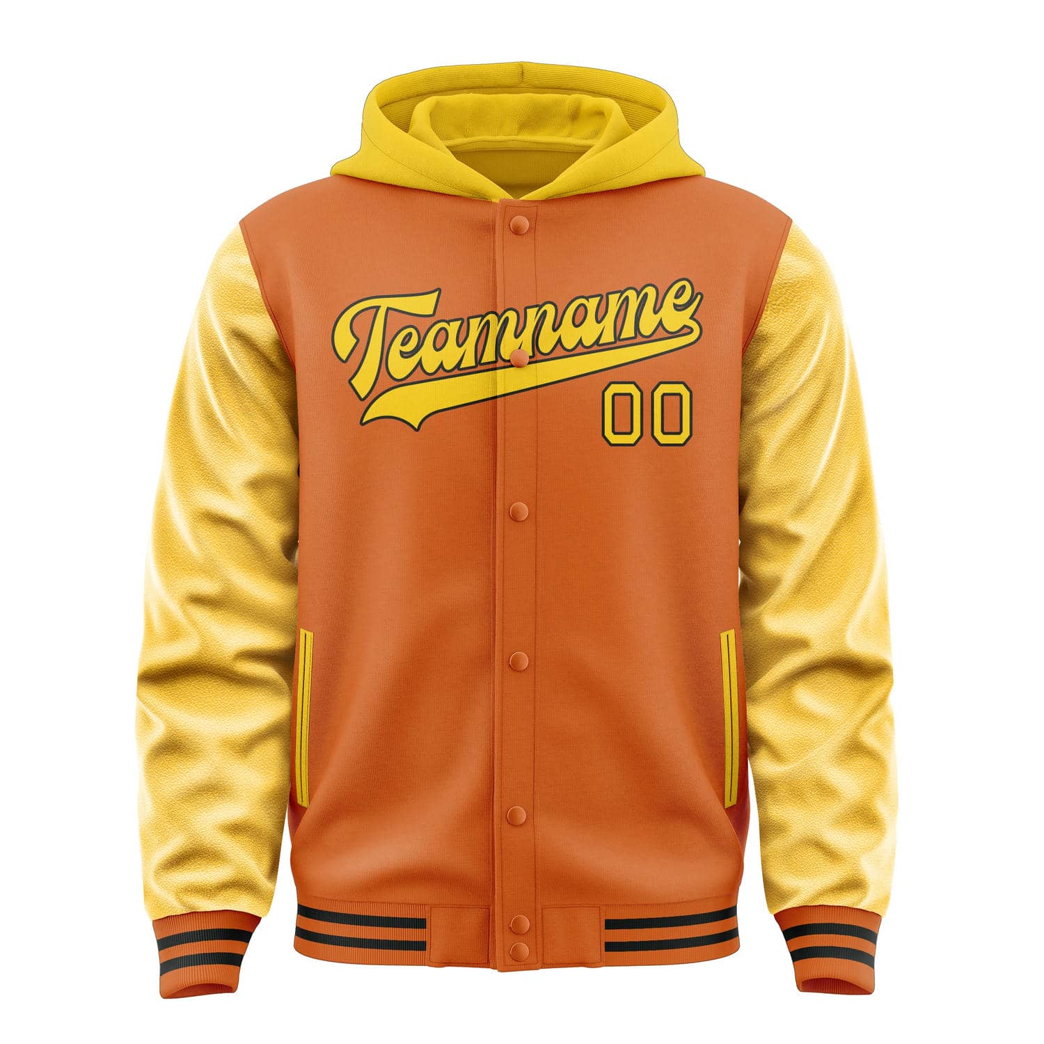 Maßgeschneidertes Orange Gold Jacke