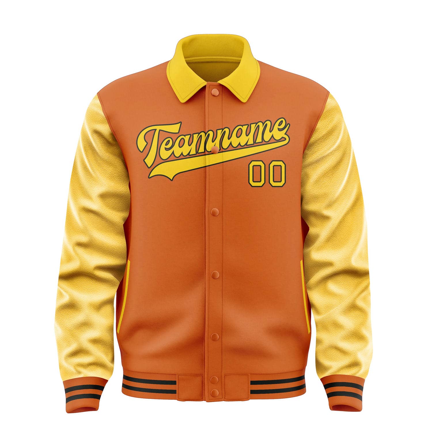 Maßgeschneidertes Orange Gold Jacke