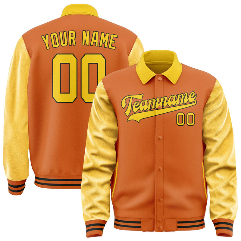 Maßgeschneidertes Orange Gold Jacke JA282830281717303017