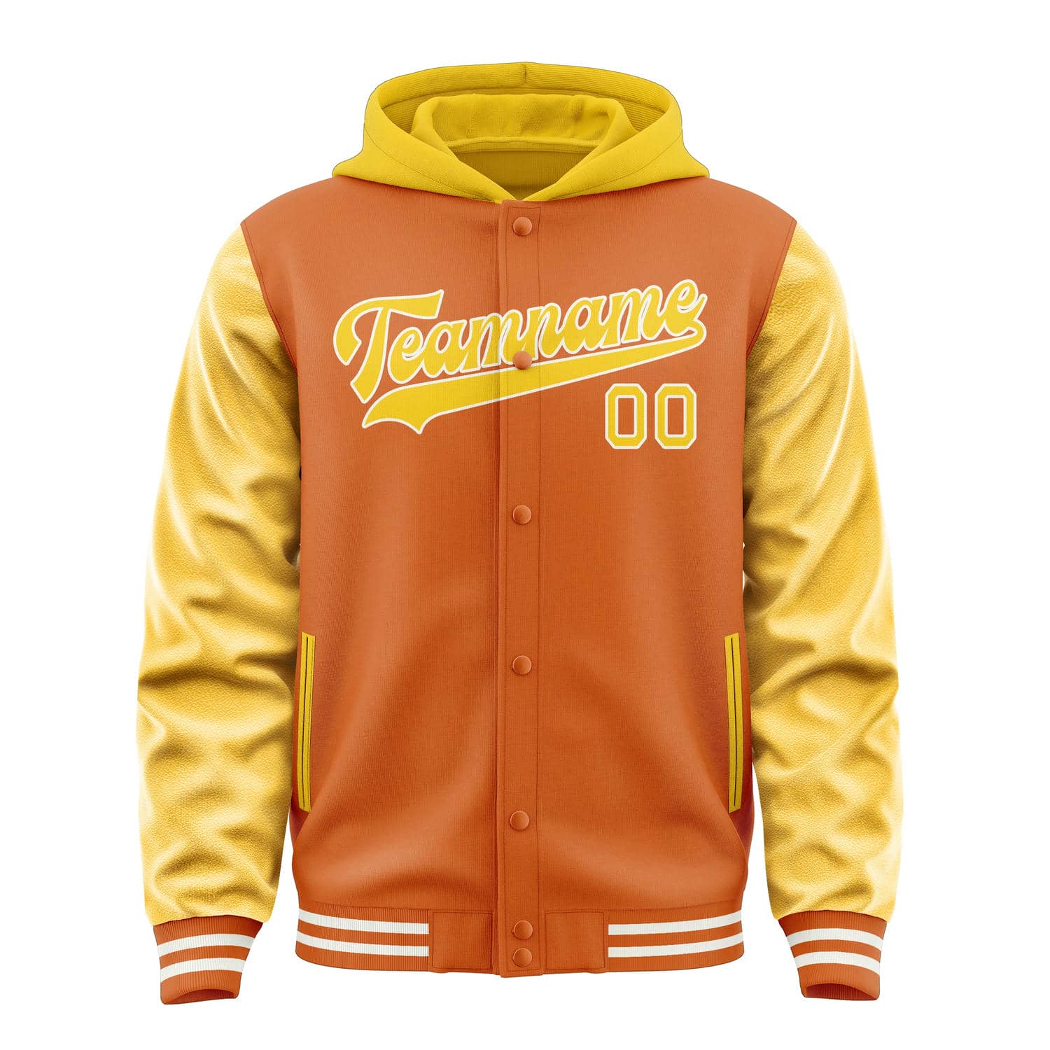 Maßgeschneidertes Orange Gold Jacke