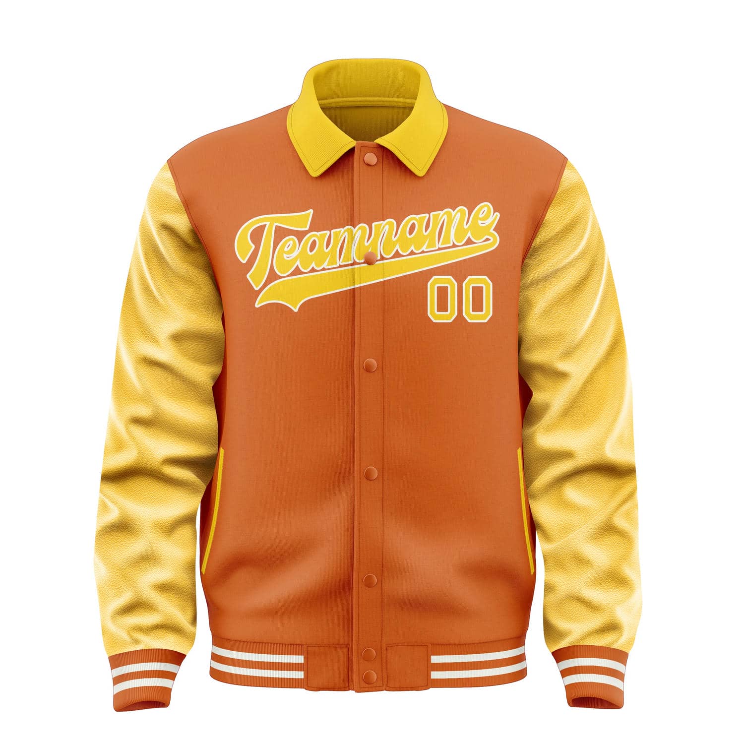 Maßgeschneidertes Orange Gold Jacke