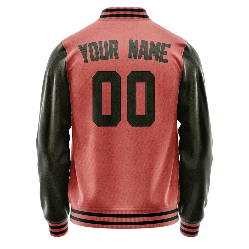 Maßgeschneidertes Kupferrose Dunkles Oliv Jacke JA2929022917B31702