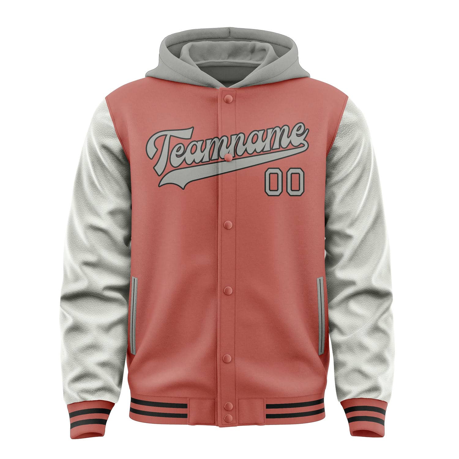 Maßgeschneidertes Kupferrose Grau Jacke