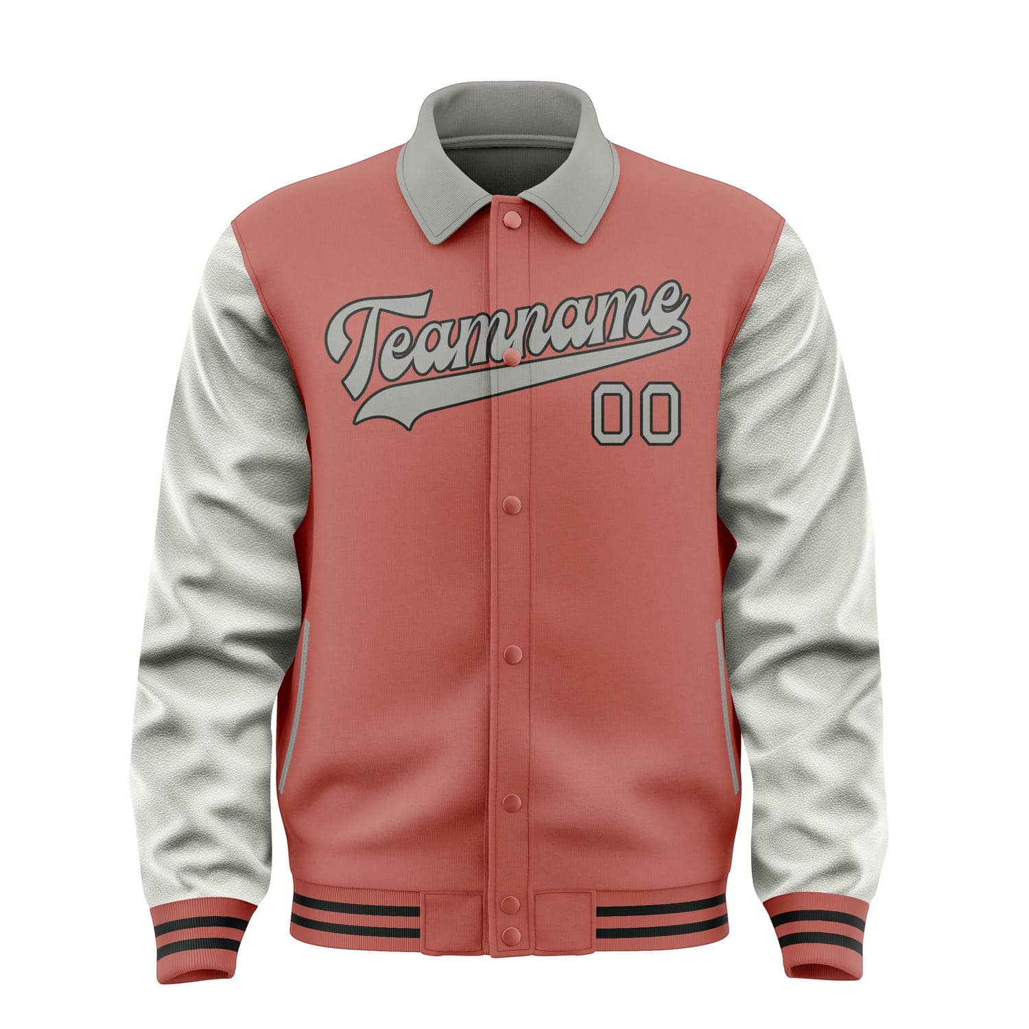 Maßgeschneidertes Kupferrose Grau Jacke