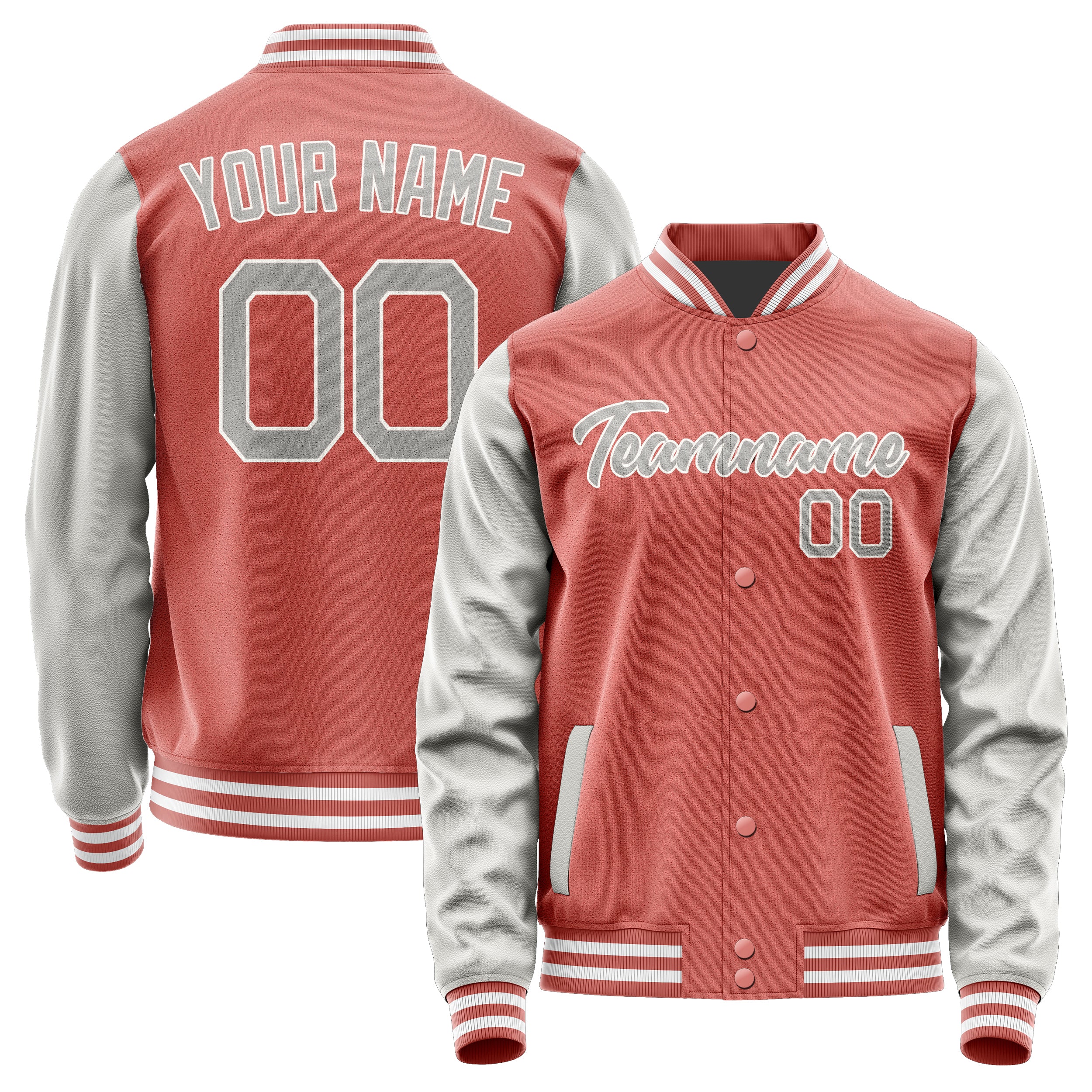 Maßgeschneidertes Kupferrose Grau Jacke JA2929042918B21804