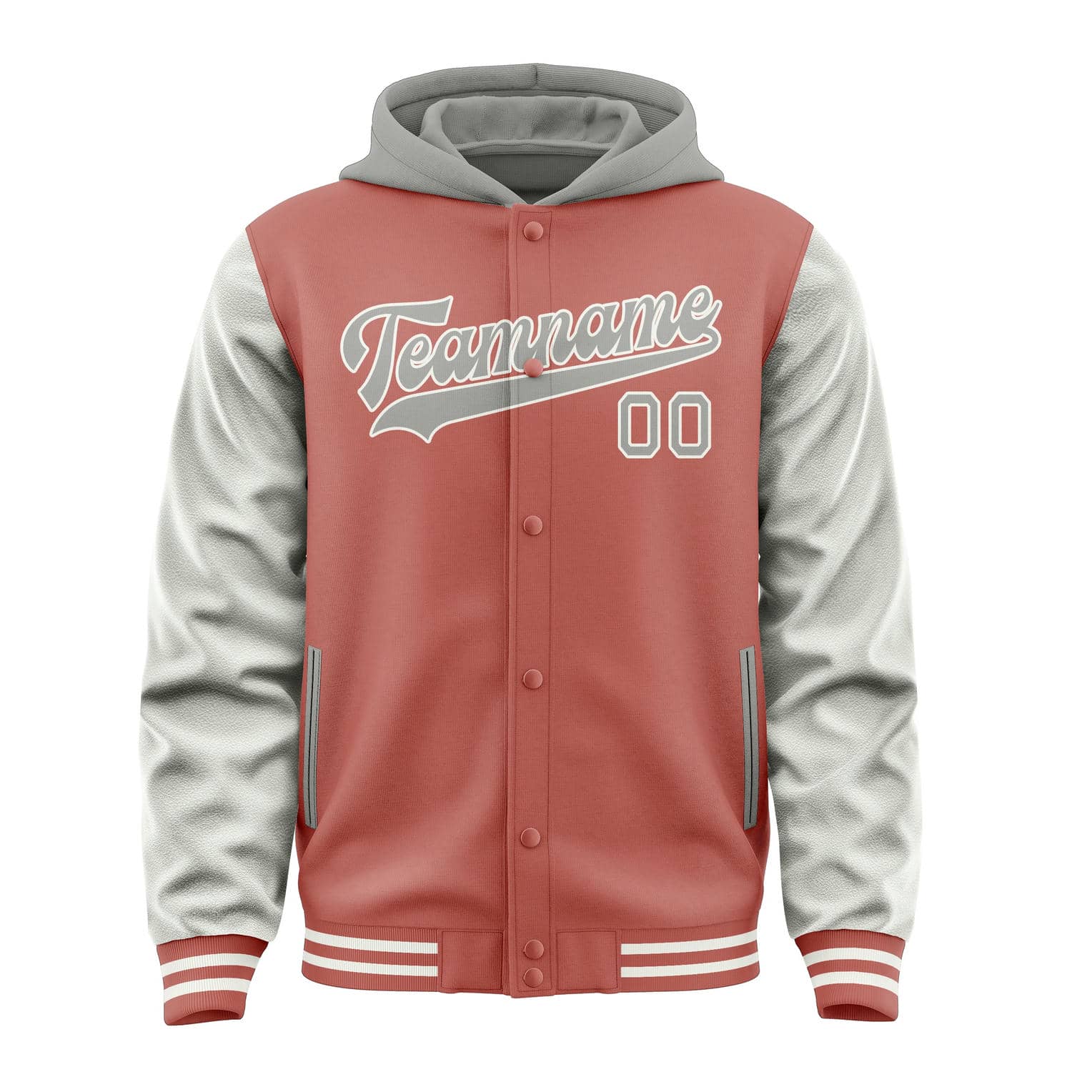 Maßgeschneidertes Kupferrose Grau Jacke