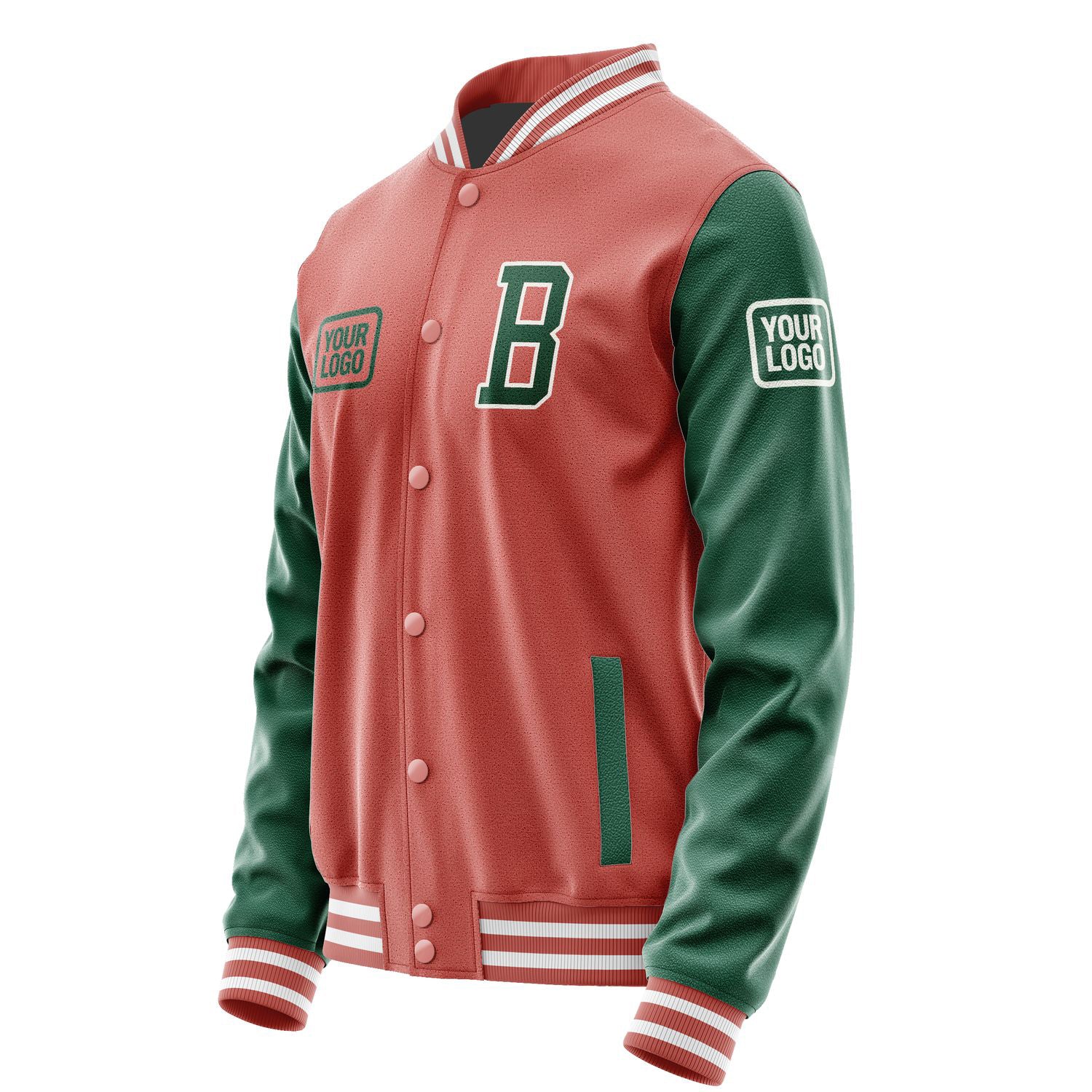 Maßgeschneidertes Kupferrose Moosgrün Jacke JA292905291818050518