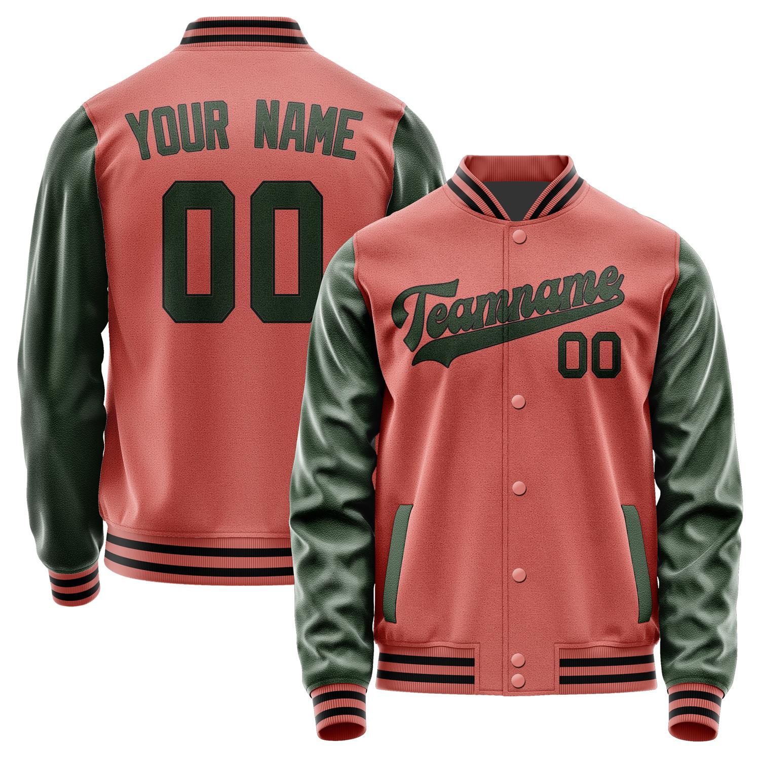 Maßgeschneidertes Kupferrose Tannengrün Jacke JA2929062917B31706