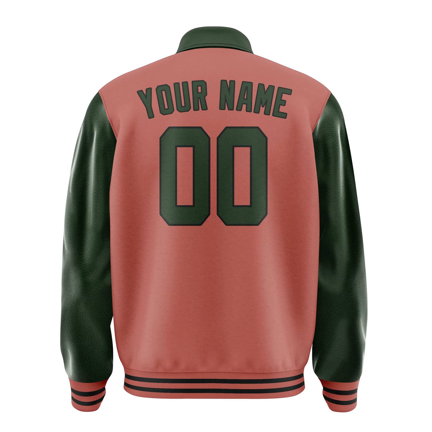 Maßgeschneidertes Kupferrose Tannengrün Jacke