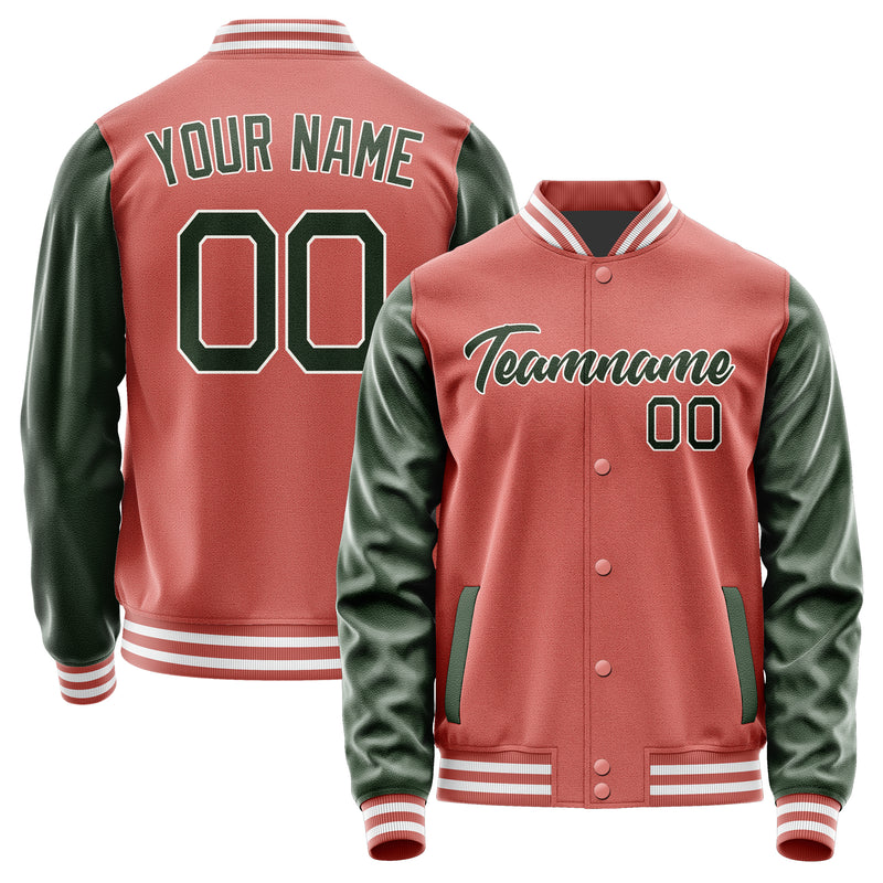 Maßgeschneidertes Kupferrose Tannengrün Jacke JA2929062918B21806