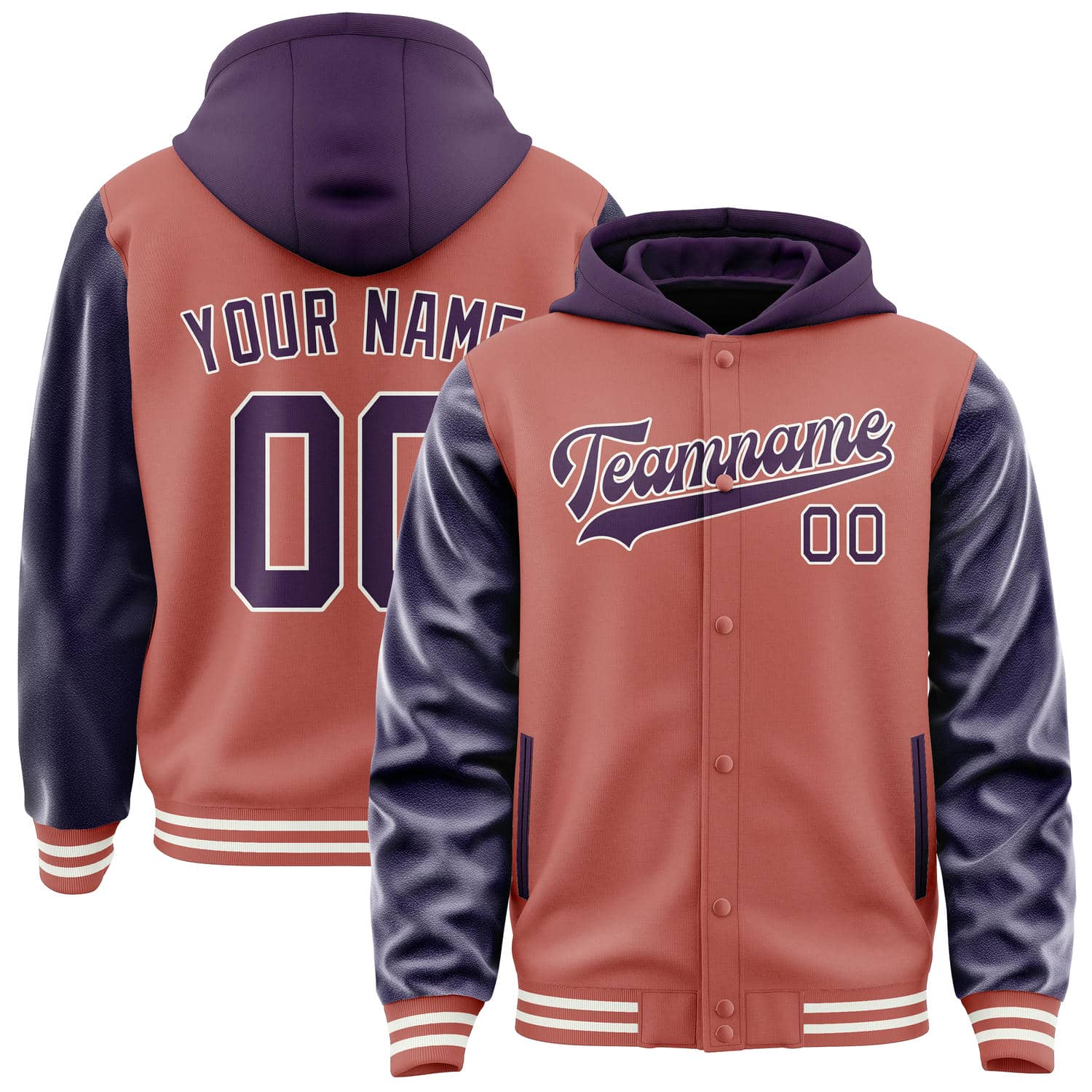 Maßgeschneidertes Kupferrose Lila Jacke