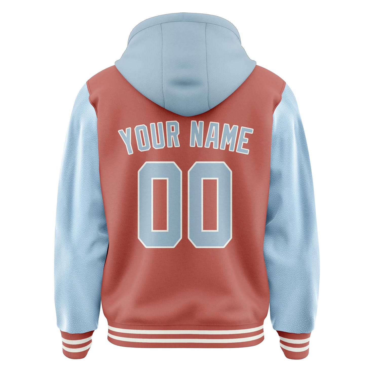 Maßgeschneidertes Kupferrose Hellblau Jacke