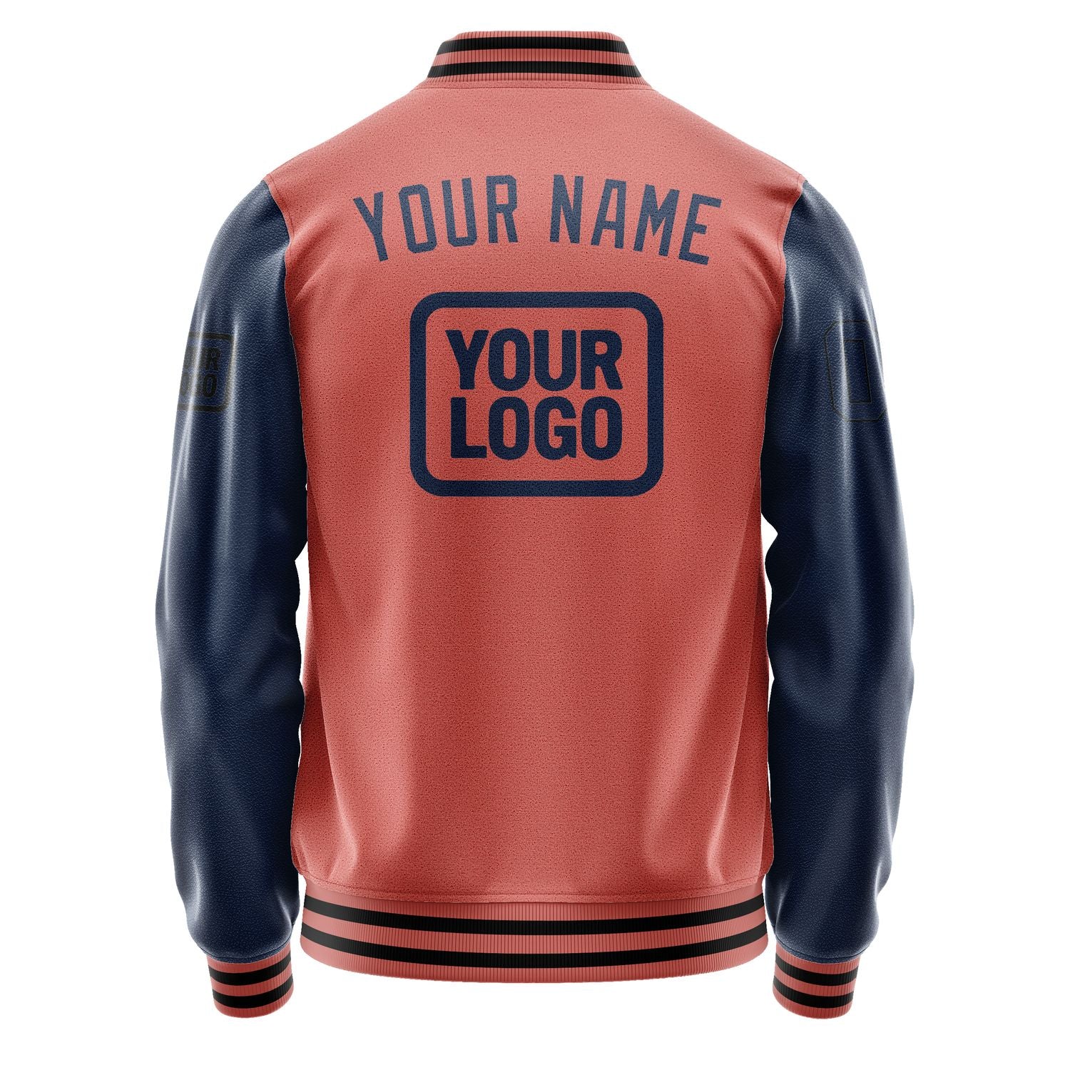 Maßgeschneidertes Kupferrose Marineblau Jacke JA292910291717101017