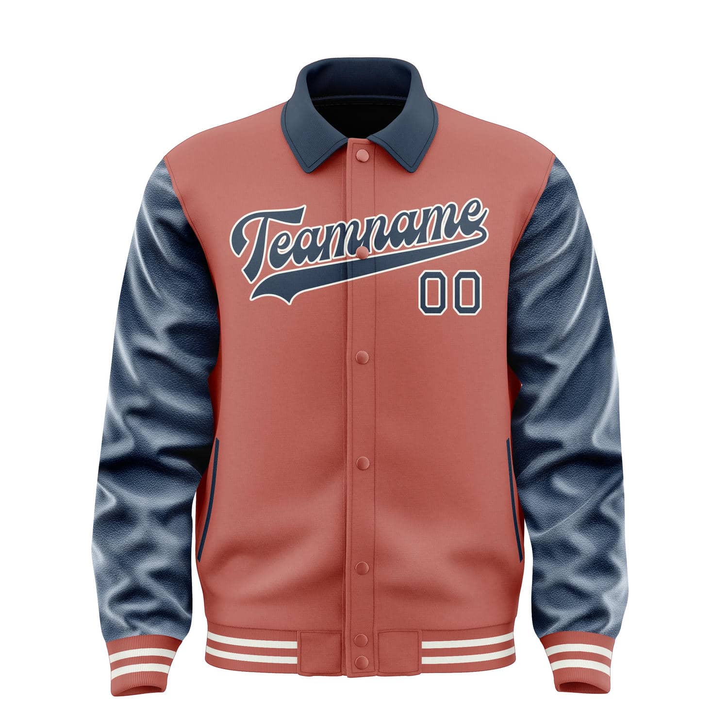 Maßgeschneidertes Kupferrose Marineblau Jacke