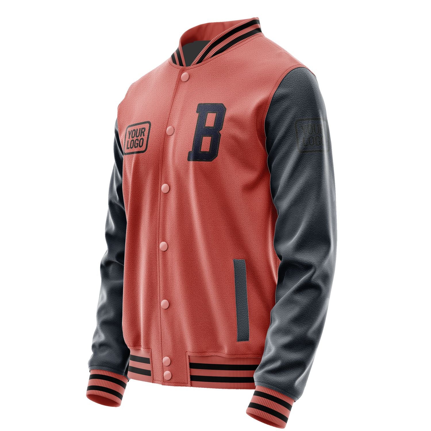 Maßgeschneidertes Kupferrose Stahlblau Jacke JA292911291717111117