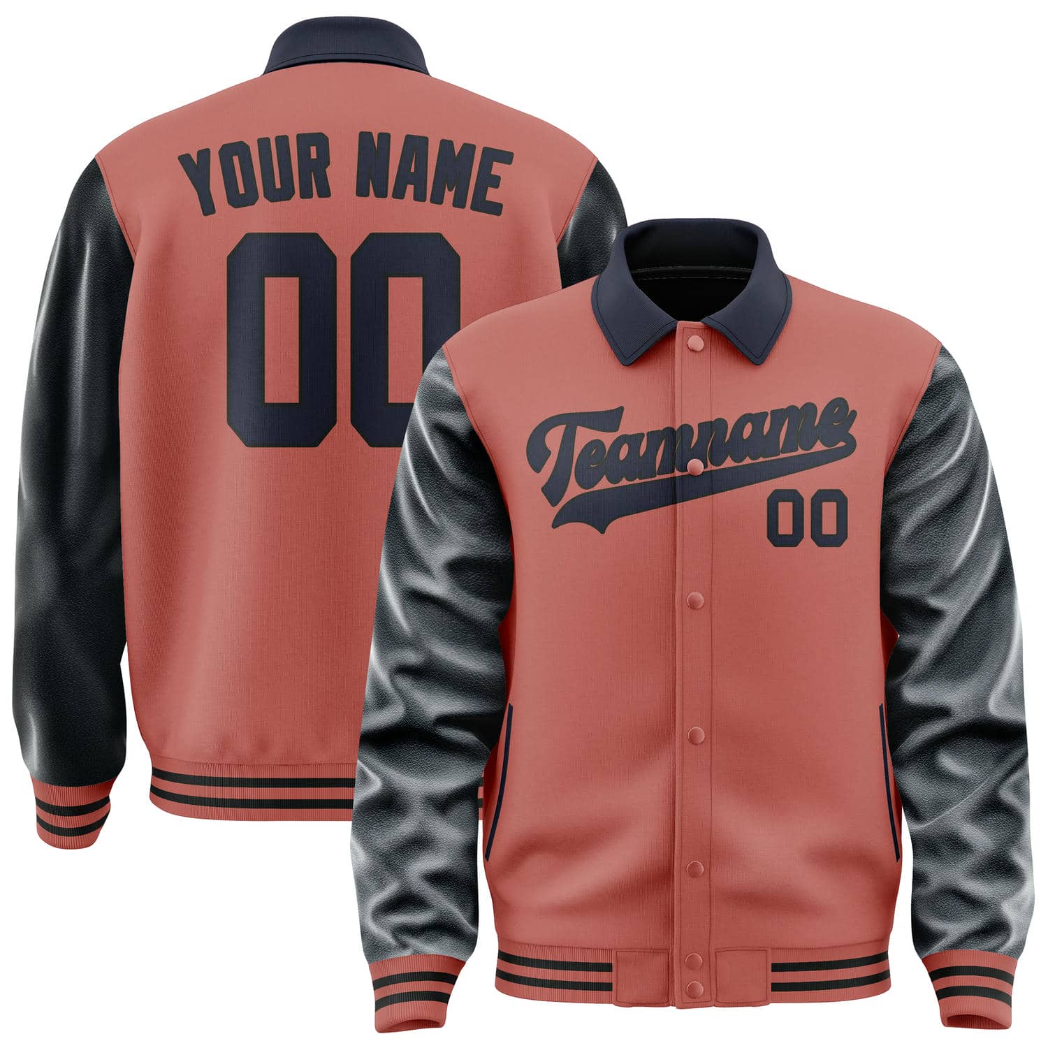Maßgeschneidertes Kupferrose Stahlblau Jacke JA292911291717111117