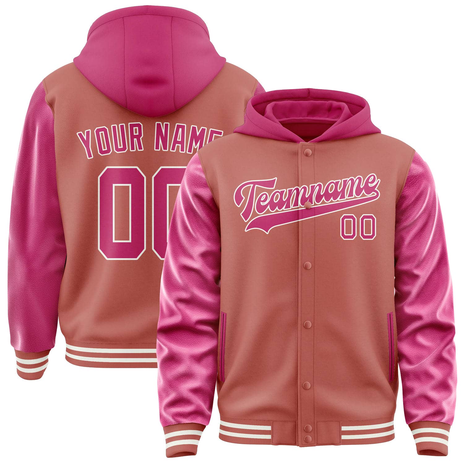 Maßgeschneidertes Kupferrose Rosarot Jacke