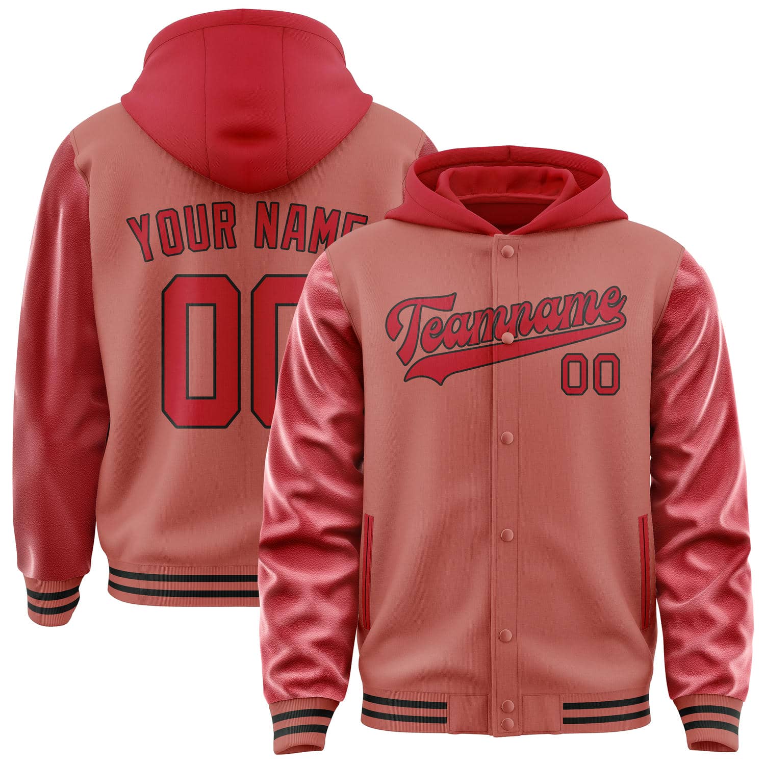 Maßgeschneidertes Kupferrose Rot Jacke