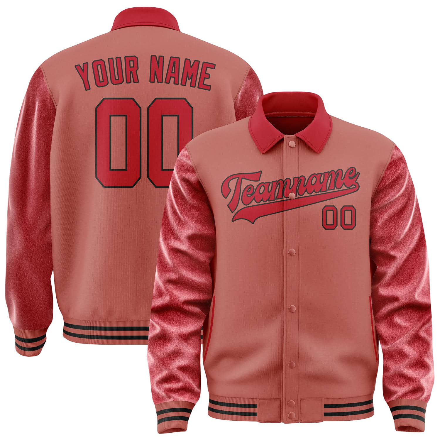 Maßgeschneidertes Kupferrose Rot Jacke JA292914291717141417