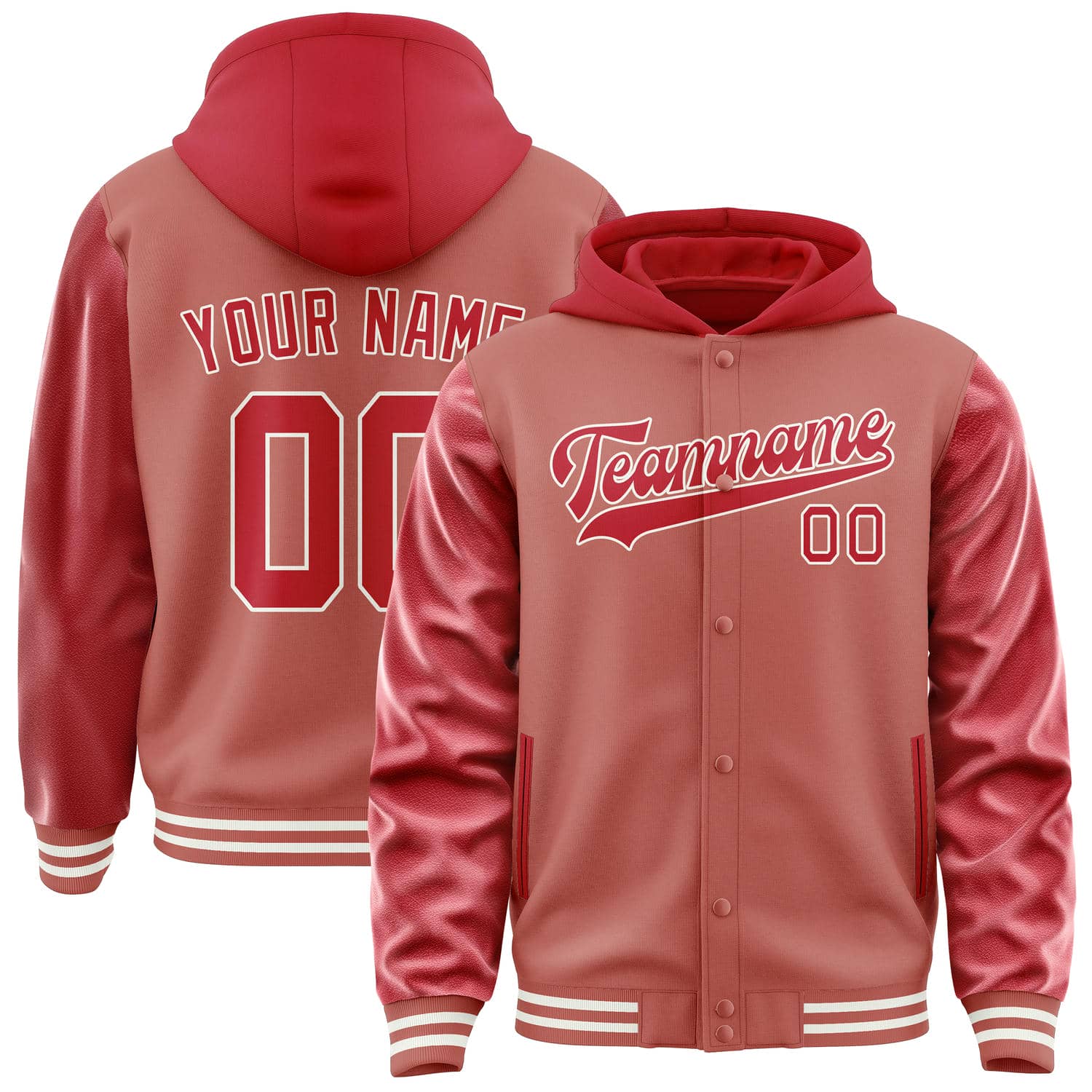 Maßgeschneidertes Kupferrose Rot Jacke