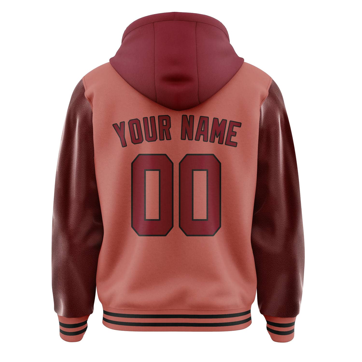 Maßgeschneidertes Kupferrose Karmesinrot Jacke