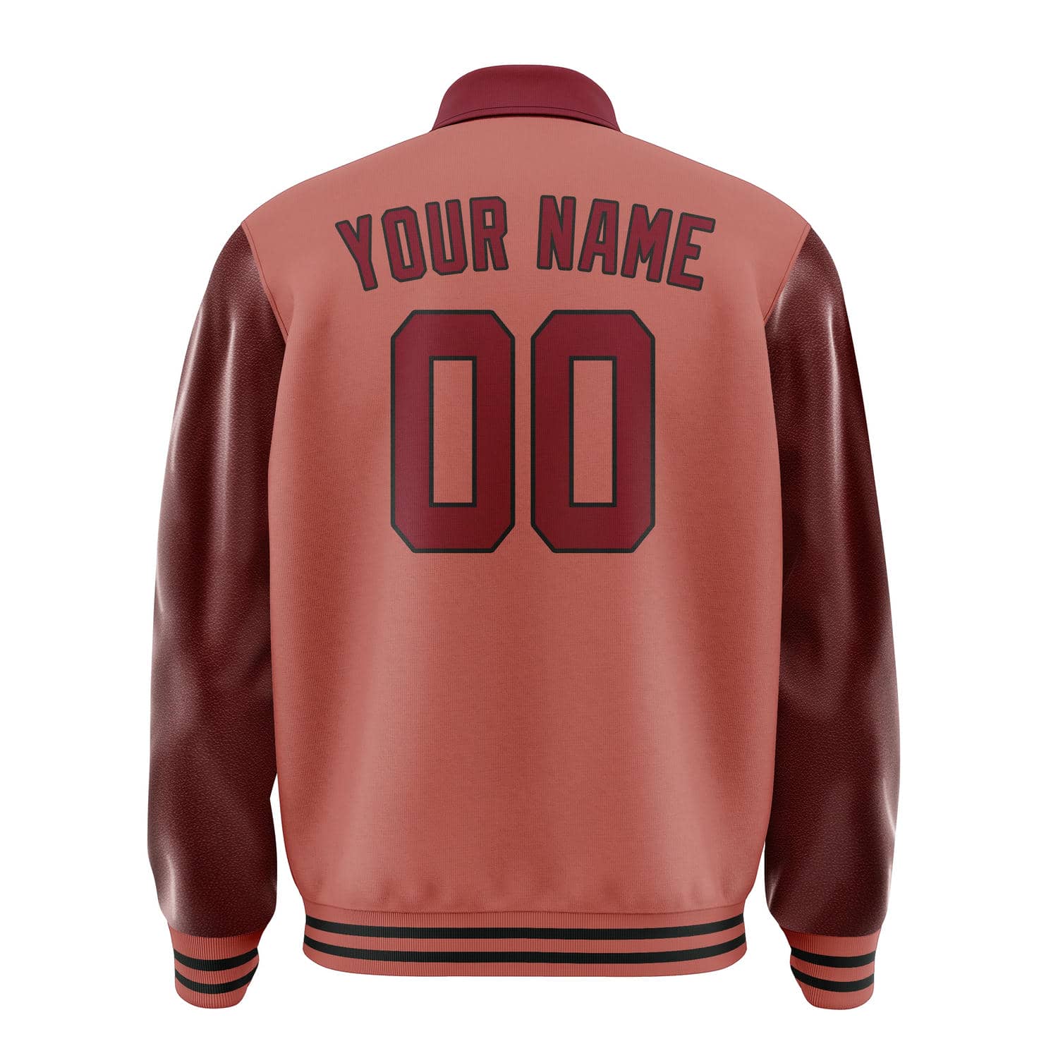 Maßgeschneidertes Kupferrose Karmesinrot Jacke