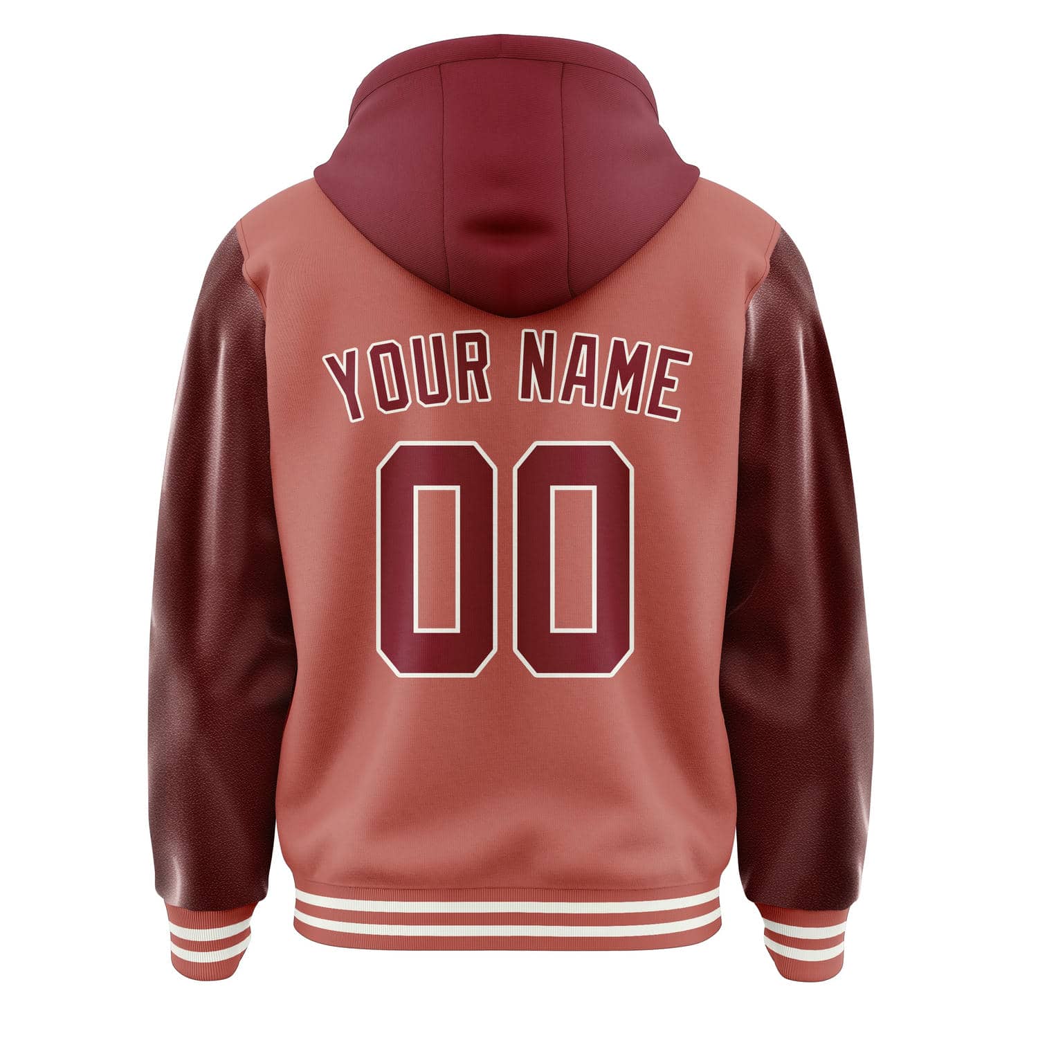 Maßgeschneidertes Kupferrose Karmesinrot Jacke