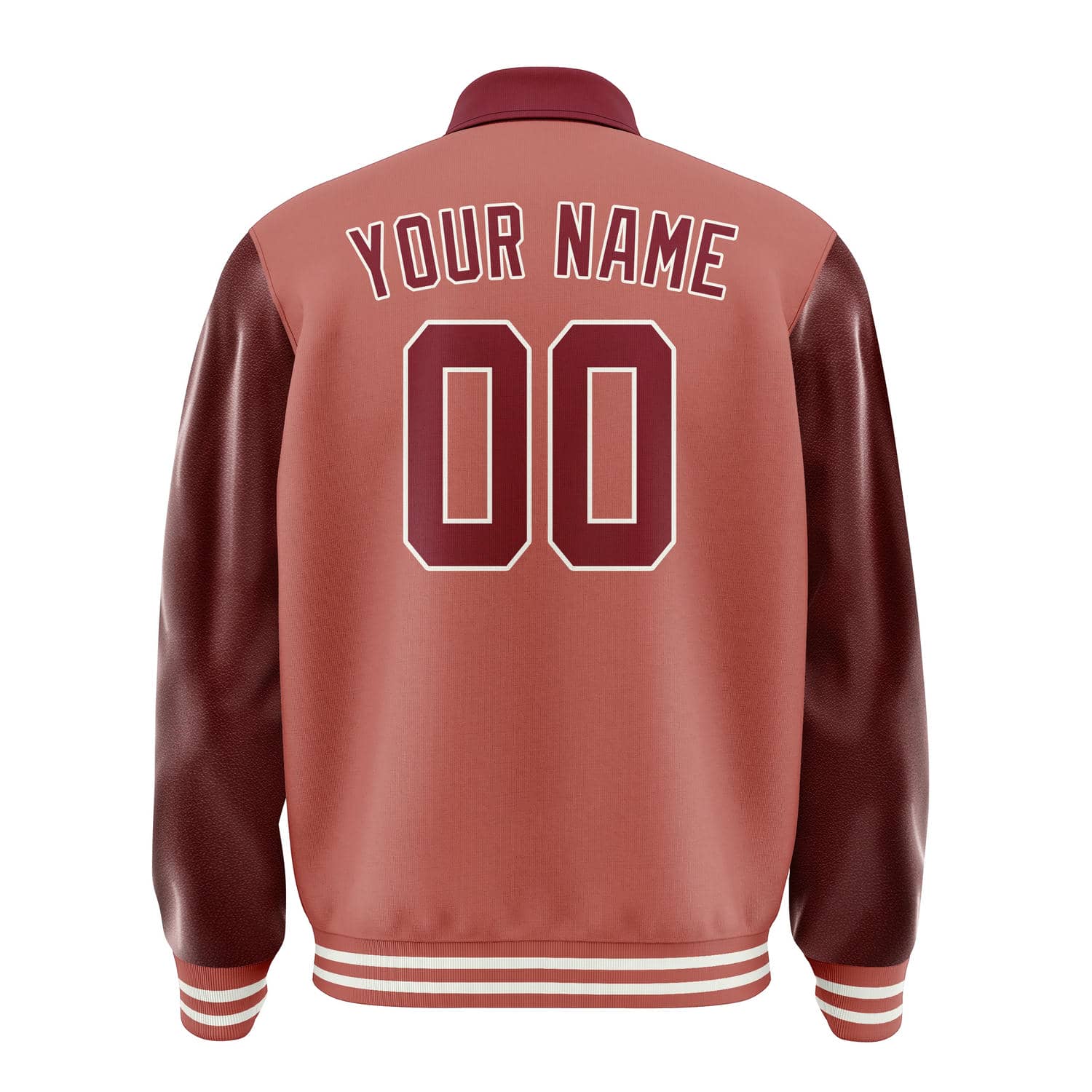 Maßgeschneidertes Kupferrose Karmesinrot Jacke