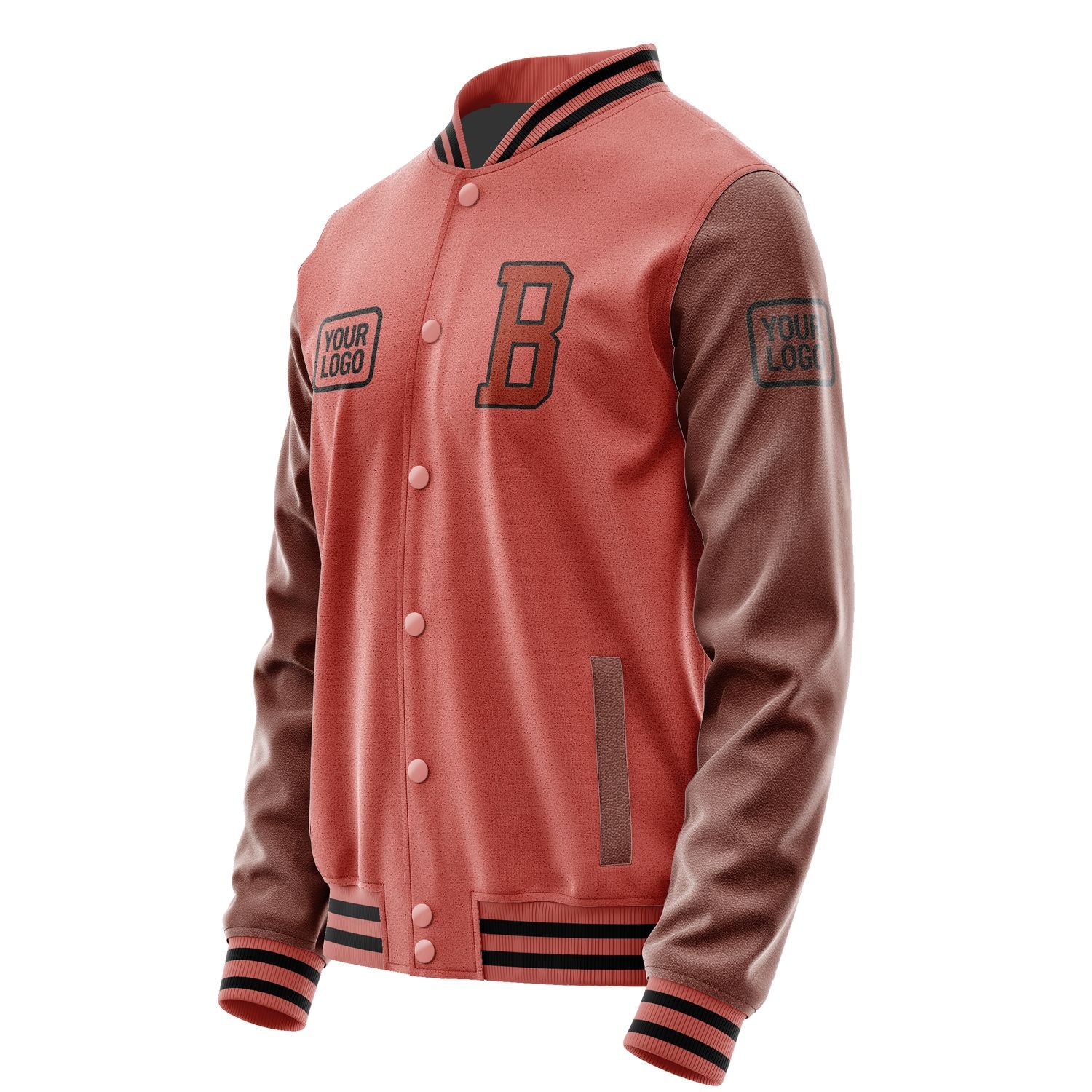 Maßgeschneidertes Kupferrose Korallenrot Jacke JA292916291717161617