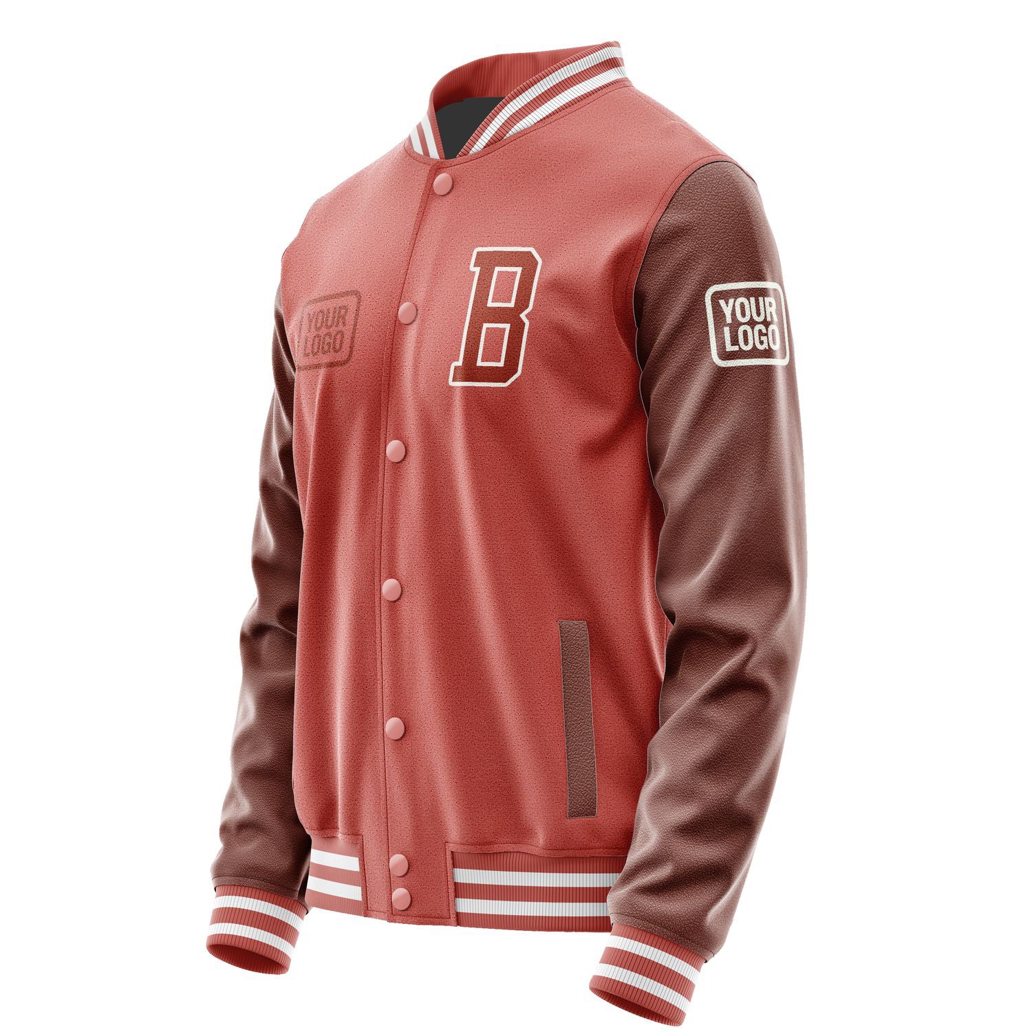 Maßgeschneidertes Kupferrose Korallenrot Jacke JA292916291818161618