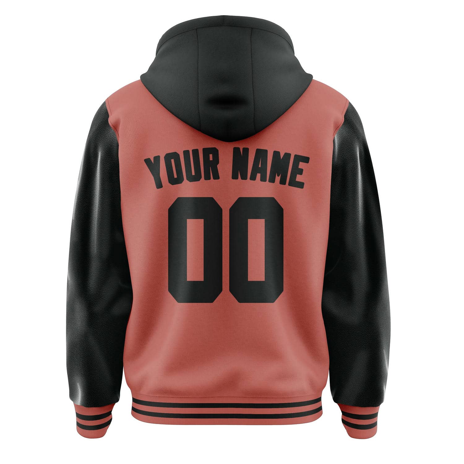 Maßgeschneidertes Kupferrose Schwarz Jacke