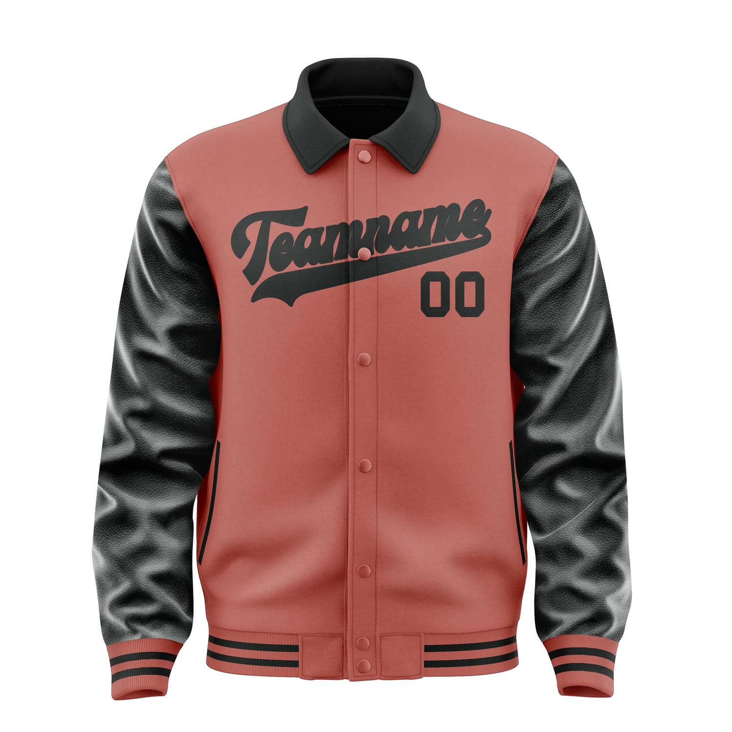 Maßgeschneidertes Kupferrose Schwarz Jacke
