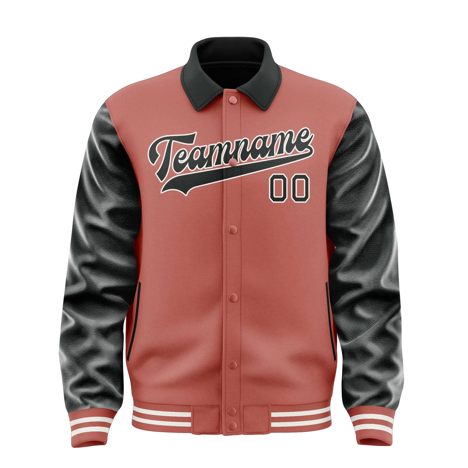 Maßgeschneidertes Kupferrose Schwarz Jacke