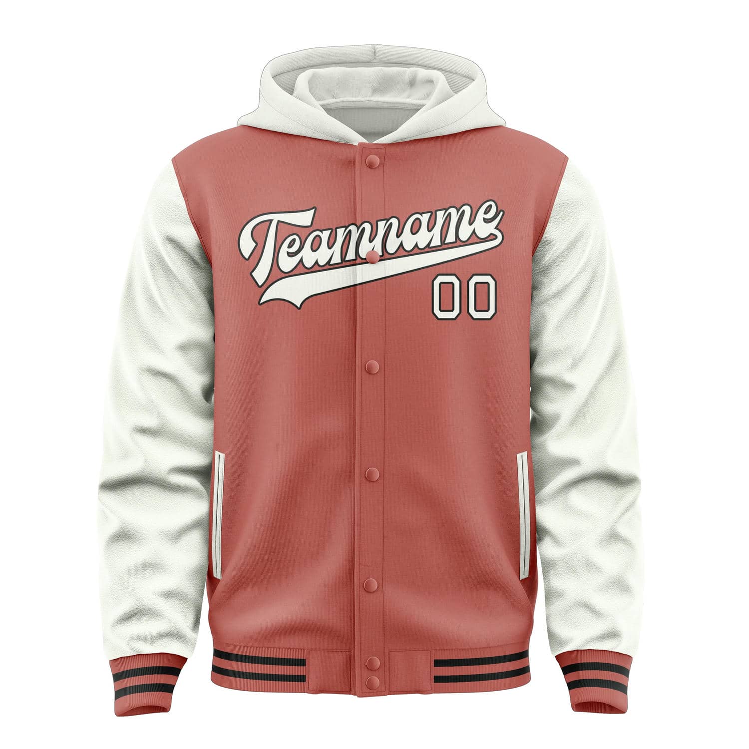 Maßgeschneidertes Kupferrose Weiß Jacke