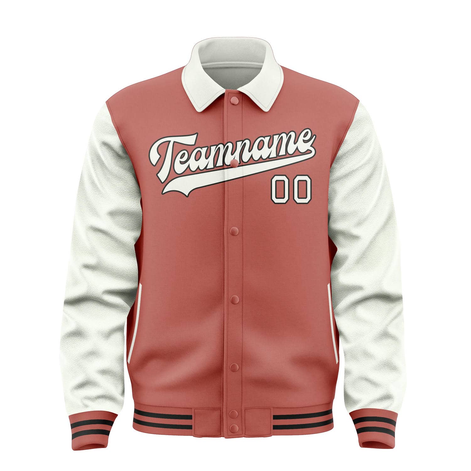 Maßgeschneidertes Kupferrose Weiß Jacke