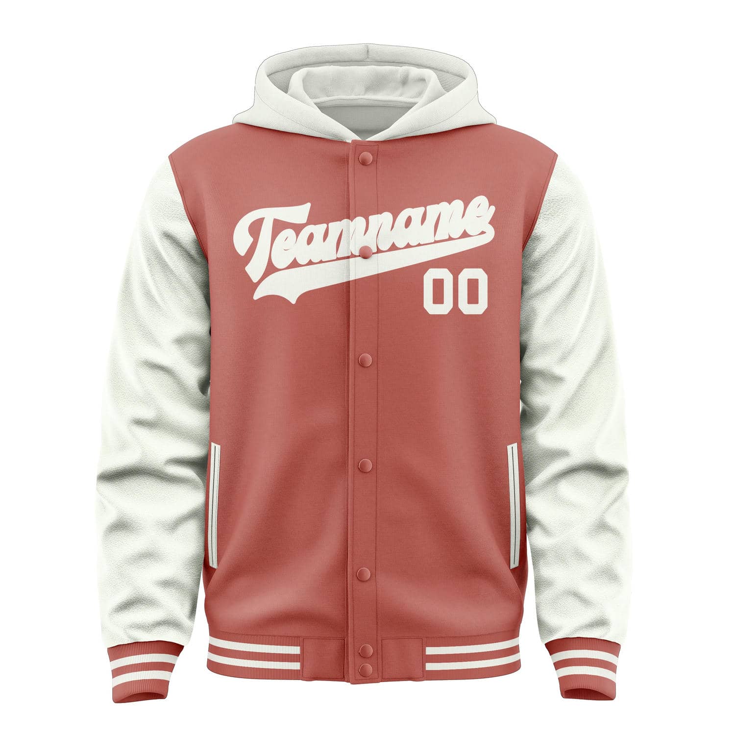 Maßgeschneidertes Kupferrose Weiß Jacke